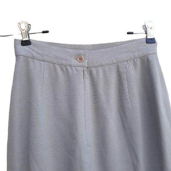 Vtg 70's Calvin Klein Collection Skirt 100% Wool Career Pencil Mini Taupe Sz XS - Picture 10 of 12